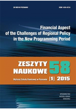 Financial Aspect of the Challenges of Regional Policy in the New Programming Period