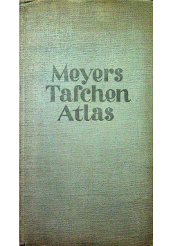 Meyers Taschenatlas 1935 r.