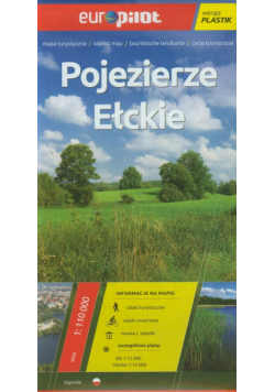 Pojezierze Ełckie mapa turystyczna 1:110 000
