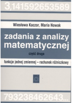 Zadania z analizy matematycznej cz.2