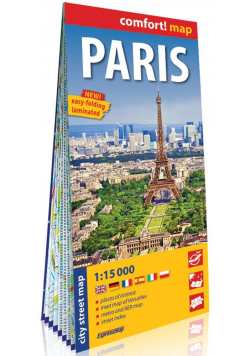 Comfort! map Paris 1:15 000 plan miasta
