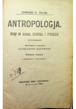 Antropologja 1923 r