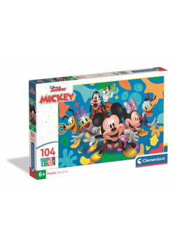 Puzzle 104 Super kolor Mickey and Friends 25053