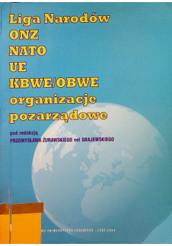 Liga narodów nato ue kbwe obwe organizacje pozarządowe