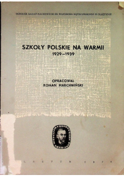 Szkoły polskie na warmii 1929 - 1939