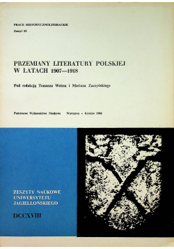 Przemiany literatury polskiej w latach 1907 - 1918