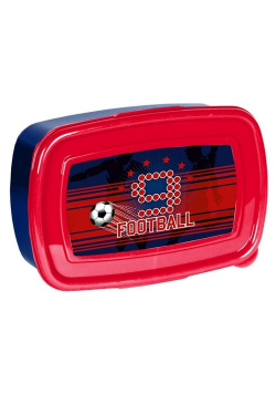 Śniadaniówka Paso Football granatowo-czerwona