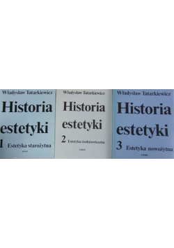 Historia estetyki Tom 1 do 3