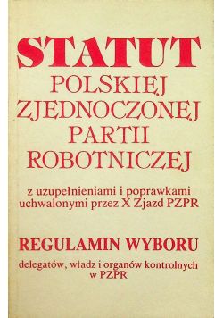 Statut polskiej zjednoczonej partii robotniczej