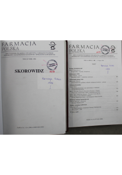 Farmacja Polska Tom LIV 2 Części