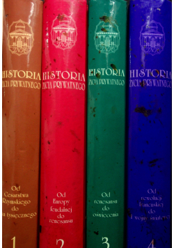 Historia życia prywatnego 4 tomy