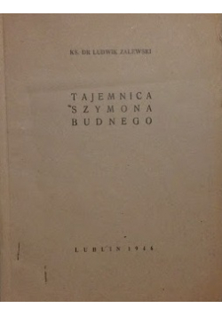 Tajemnica Szymona Budnego 1946r