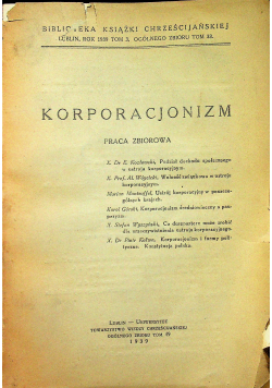 Korporacjonizm 1939 r