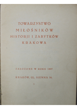 Rocznik Krakowski i Biblioteka Krakowska