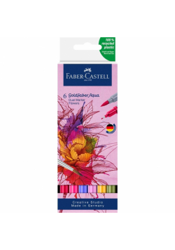 Pisak akwarelowy Goldfaber Aqua flowers 6szt
