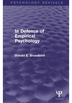 In Defence of Empirical Psychology (Psychology Revivals)