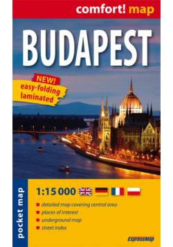 Budapest pocket map 1:15 000