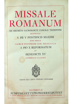 Missale Romanum 1943 r.