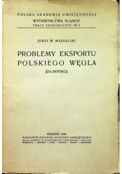 Problemy eksportu polskiego węgla 1936 r