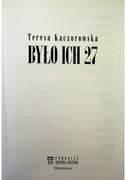 Było ich 27