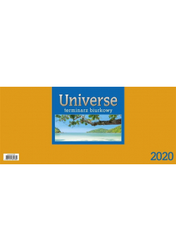 Kalendarz 2020 Biurkowy Universe - pomarańcz