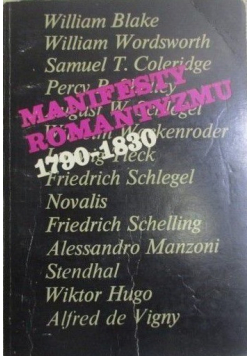 Manifest romantyzmu 1790 - 1830
