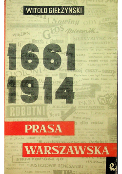 Prasa warszawska 1661 1914