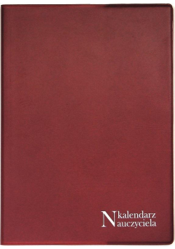 Kalendarz Nauczyciela A5 2020/2021 PCV bordo