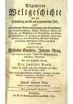Allgemeine Weltgeschichte 1774 r