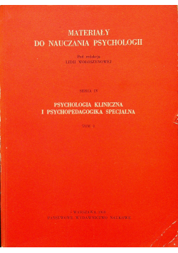 Psychologia kliniczna i psychologia specjalna