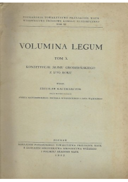 Volumina Legum Tom X