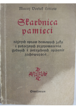 Skarbnica pamięci Pamiętnik lekarza króla Władysława IV
