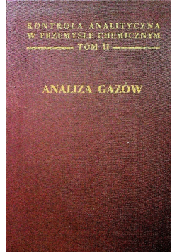 Analiza gazów Tom II