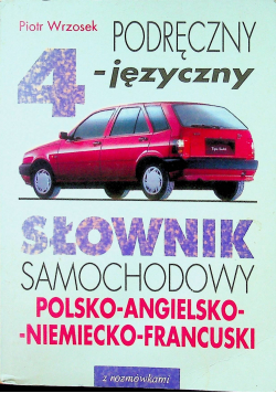 Słownik samochodowy Polsko Angielski Niemiecko Francuski