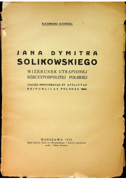 Wizerunek Utrapionej Rzeczypospolitej Polskiej 1933 r