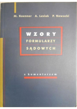 Wzory formularzy sądowych