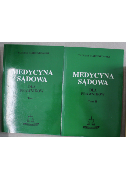 Medycyna sądowa dla prawników 2 tomy