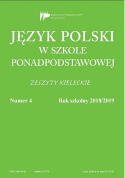 Język Polski w szkole ponadpodst. nr 4 2018/2019