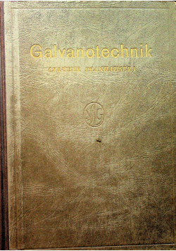 Galvanotechnik  Frucher Pfanhauser band II około 1950 r.