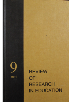 Review of research in education tom 9