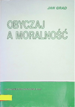 Obyczaj a moralność