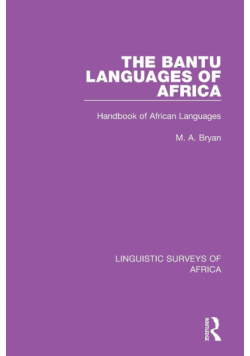 The Bantu Languages of Africa