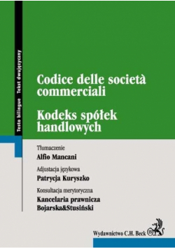 Kodeks spółek handlowych. Codice delle societe commerciali