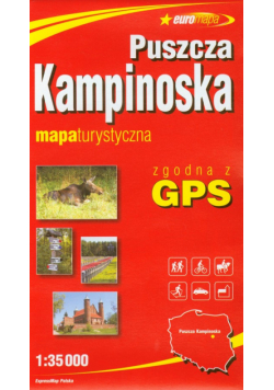 Puszcza Kampinoska mapa turystyczna 1:35 000