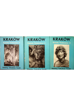 Katalog Zabytków Sztuki Kraków kościoły Śródmieścia 2 Tomy 1 - 3