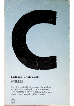 Chabrowski Wiersze