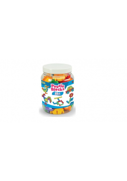 Klocki puzzle słoik 35 elementów