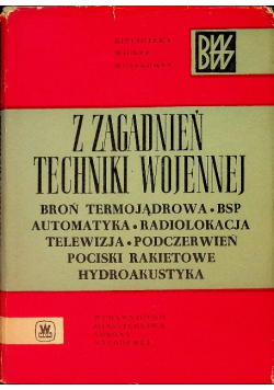 Z zagadnień techniki wojennej