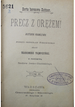 Precz z Orężem tom II 1898 r.