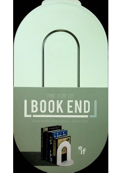 Book End Podpórka pod książki biała